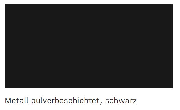 SP = Quadratrohrgestell schwarz strukturgepulvert
