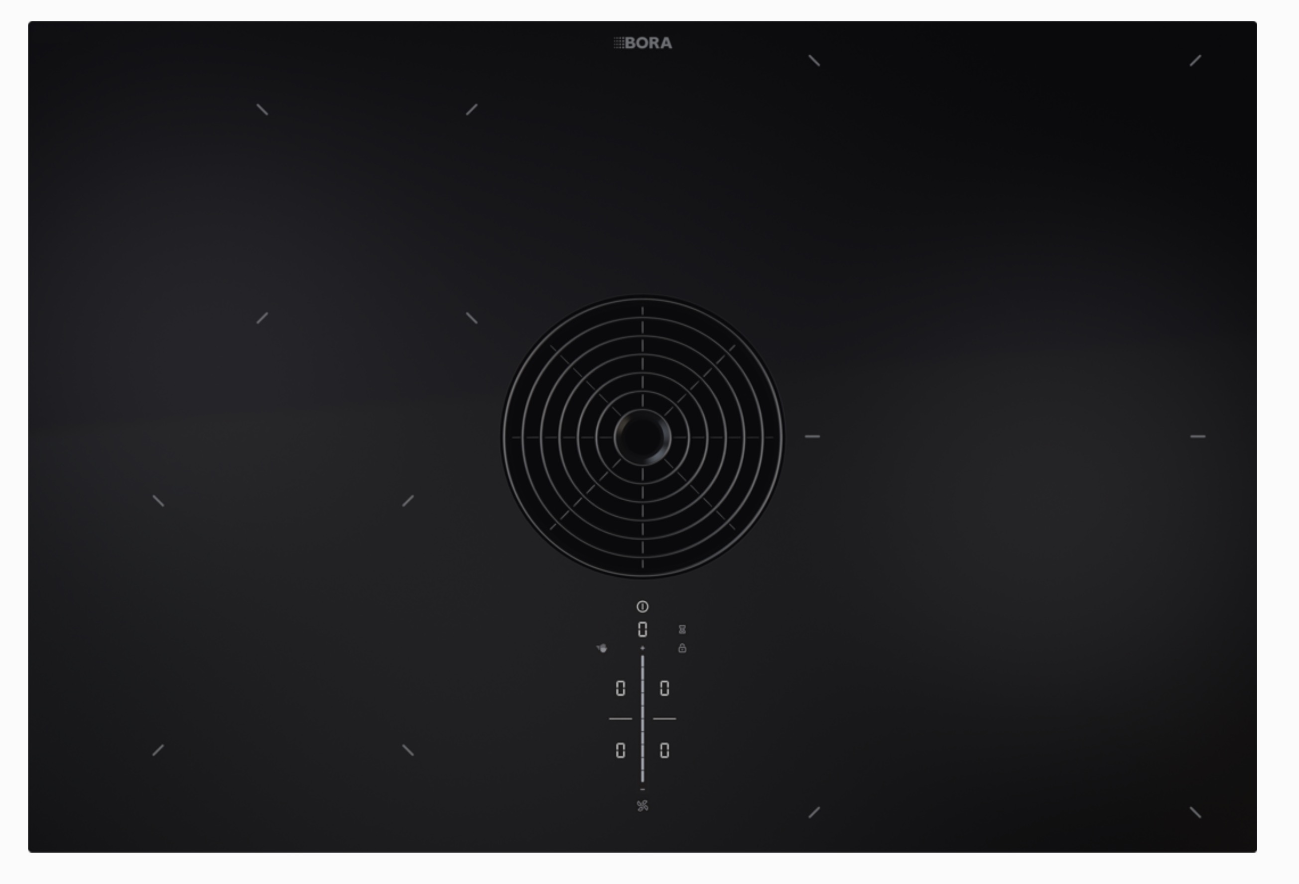 BORA PURMA M Pure Flächeninduktions-/Induktions-Kochfeld mit integriertem Kochfeldabzug, Abluft
