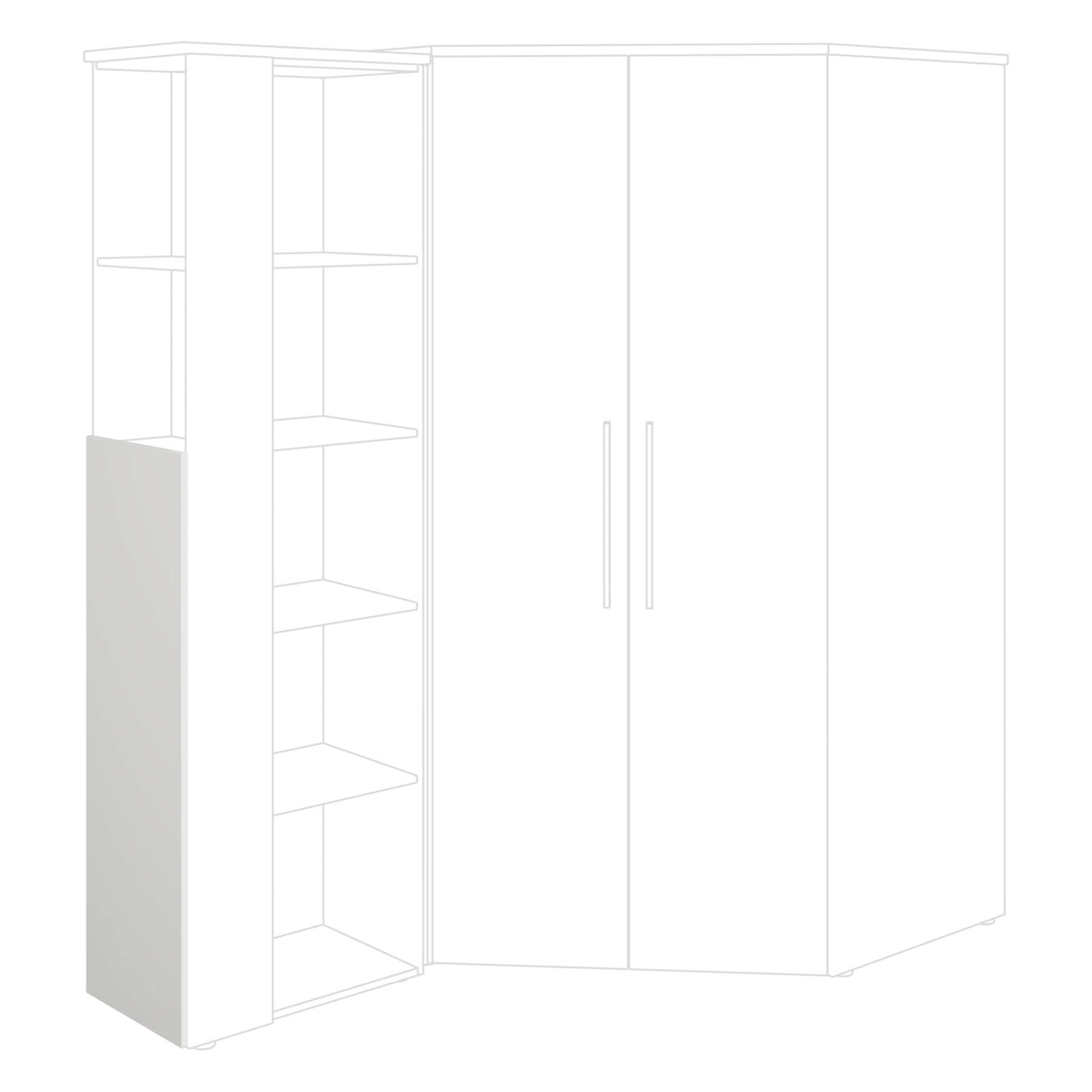 Paidi zusätzliche Tür, wahlweise kurz oder lang für Eckregal Oscar 