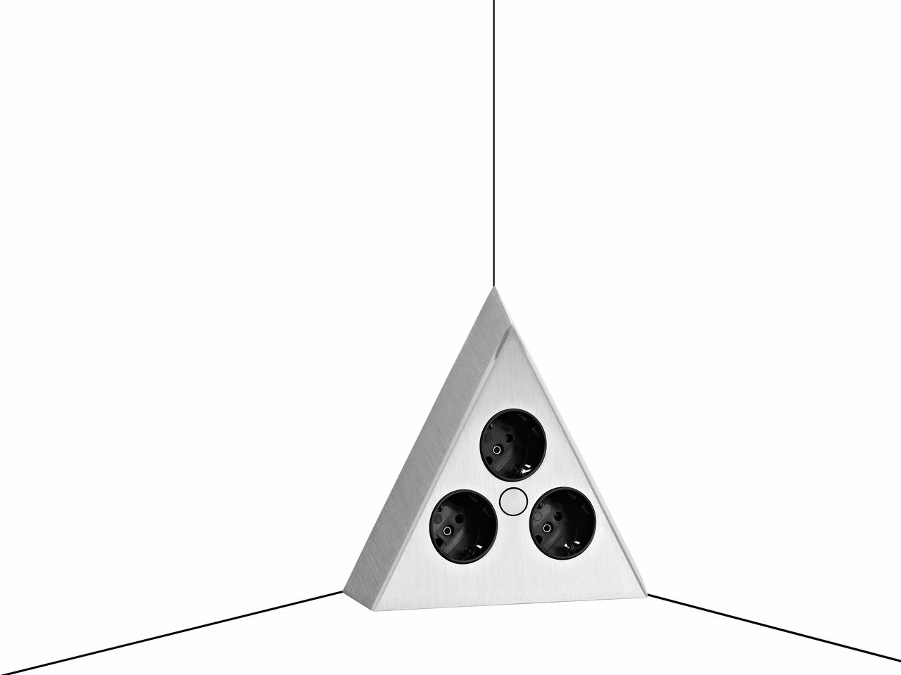 Naber CON-AKTIV® Ecksteckdose Mira Dreieck