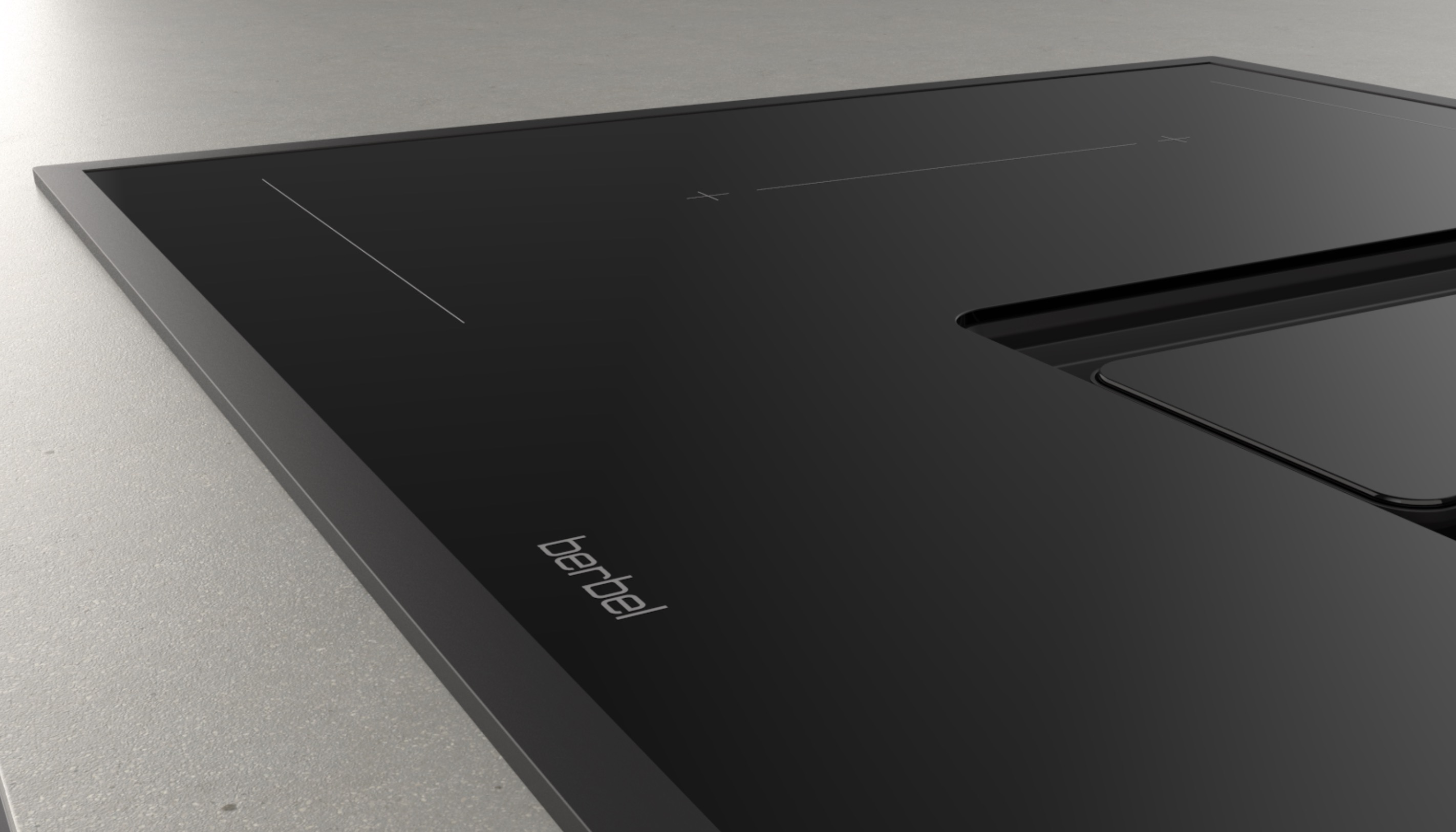 Berbel Kochfeldrahmen BKA 90 DL Mattschwarz 1100041