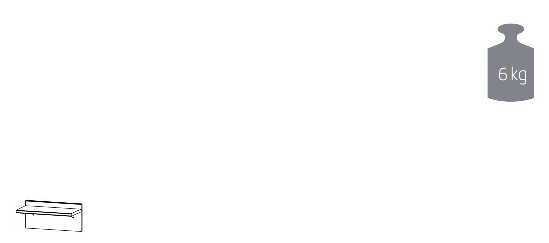 Rauch BLUE Wandregal Alvara 8867