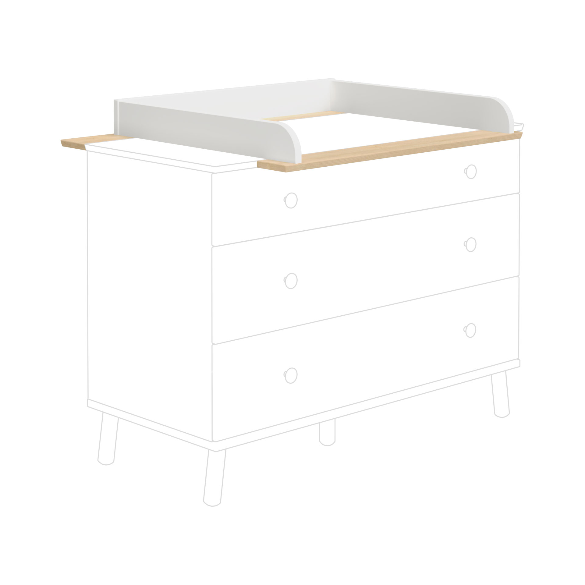 Paidi Wickelaufsatz Ylvie, Breite 125,1 cm 