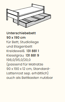 Paidi Unterschiebebett 1318819 Tiago  