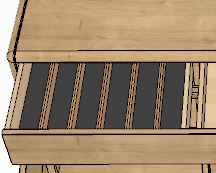 Wöstmann Solento Schubkasteneinsatz, schmal 8541