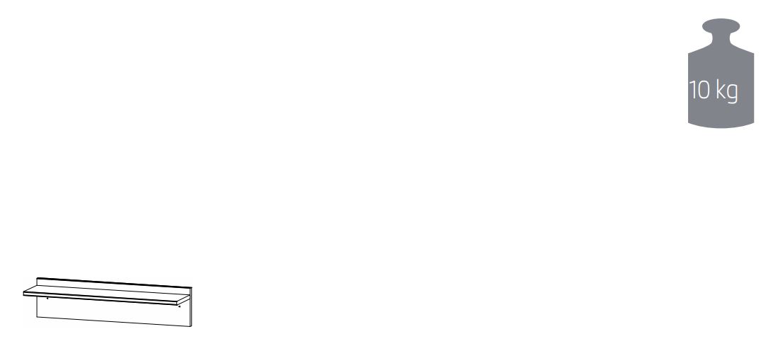 Rauch BLUE Wandregal Alvara 8869