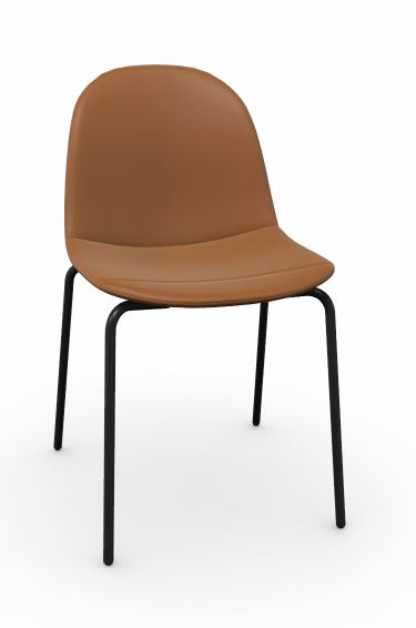 Connubia Calligaris Stuhl ACADEMY CB1663 Gestell Schwarz