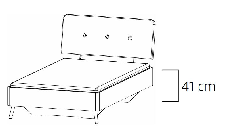 Rauch ORANGE Bett 120 x 200 cm Annett 8090