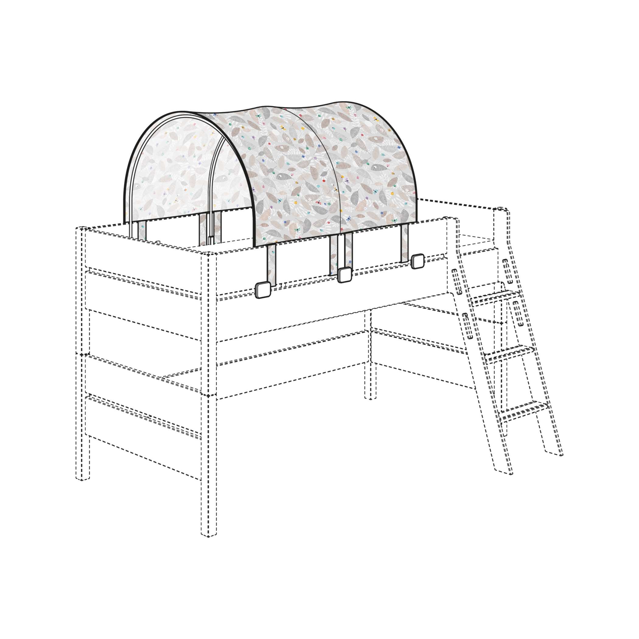 Paidi Halb-Zelt Motiv Afrika Allover 