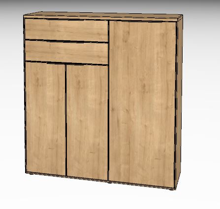 Wöstmann WM 1910 Highboard 123,9 cm