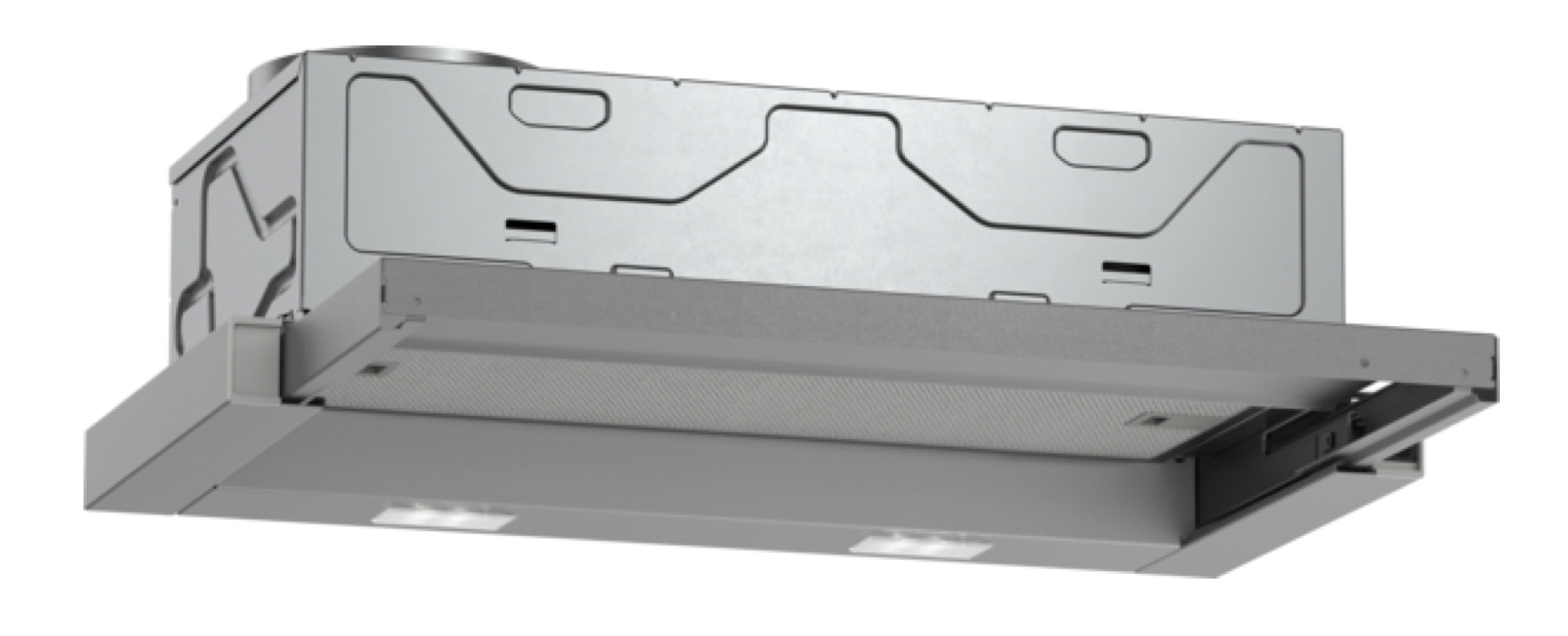 Constructa Flachschirmhaube 60 cm Silbermetallic CD30637