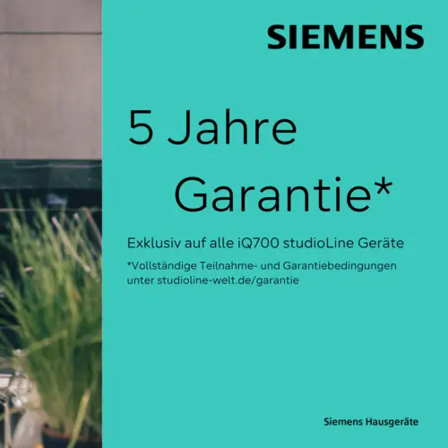 Siemens-Studioline - 5-Jahre-Garantie