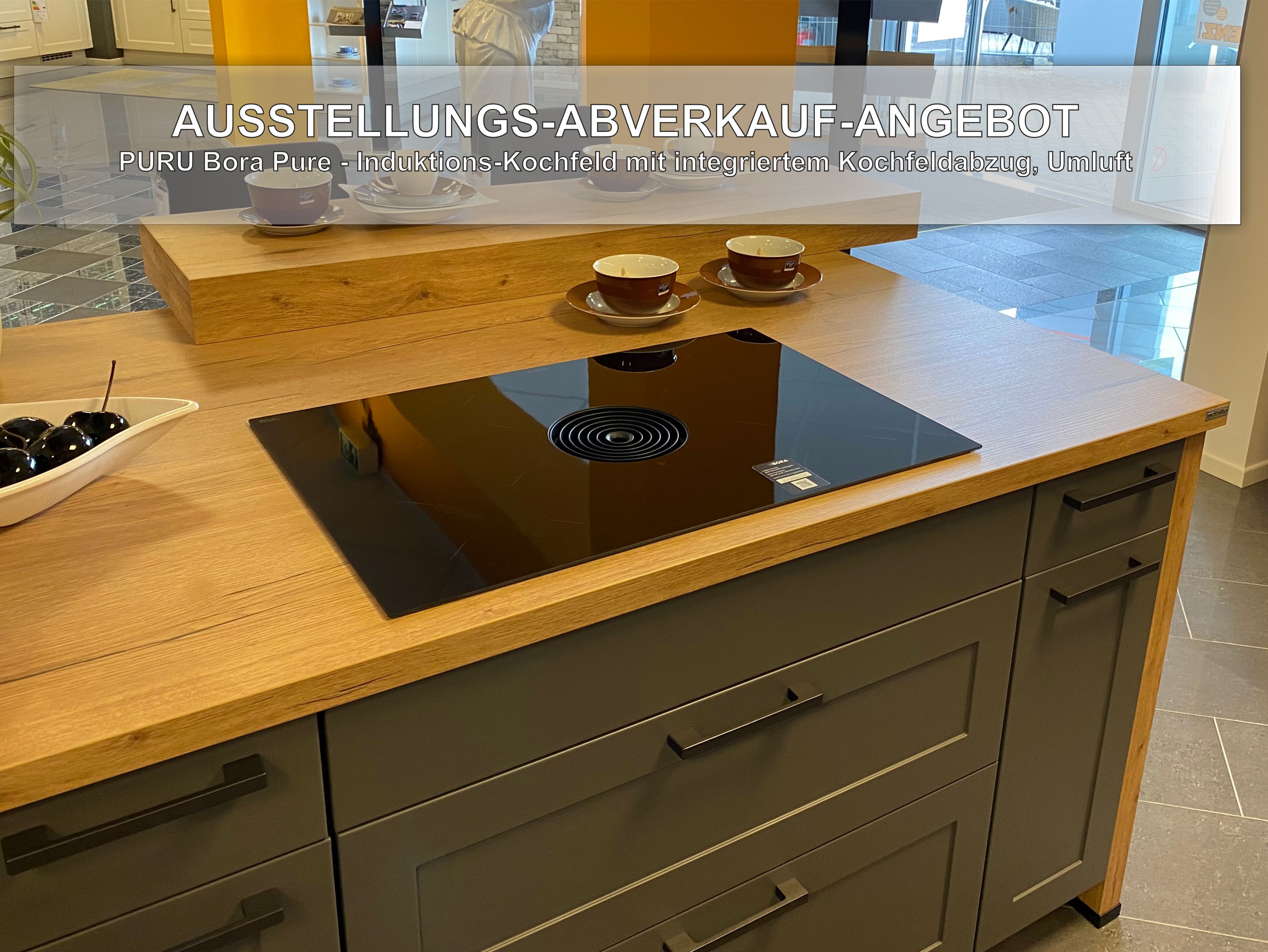 Bora Pure Induktions-Kochfeld - Umluft - PURU - ( Vorführmodell )