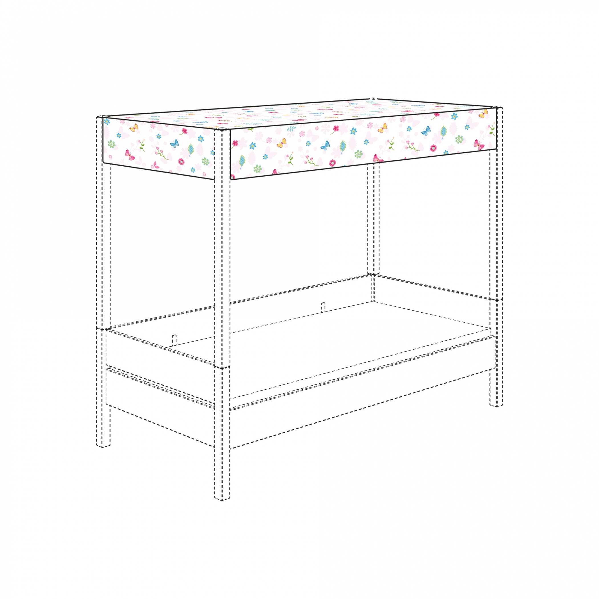 Paidi Baldachin-Himmel Motiv Schmetterling 