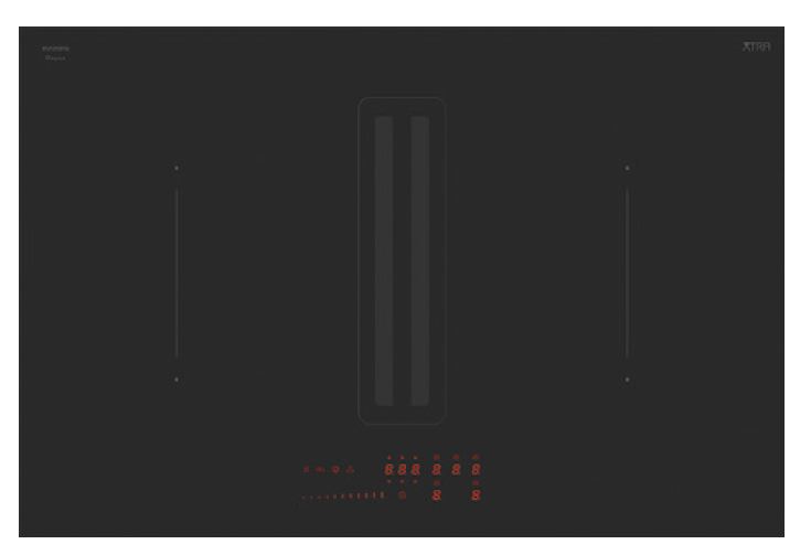 XTRA Hob Exklusiv Glaskeramik-Induktionskochfeld XTRAVNTMBLC80X - autark