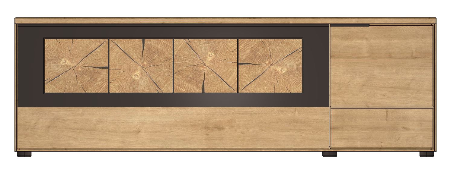 Wöstmann WM 1910 Lowboard mit Gleiter 161,9 cm