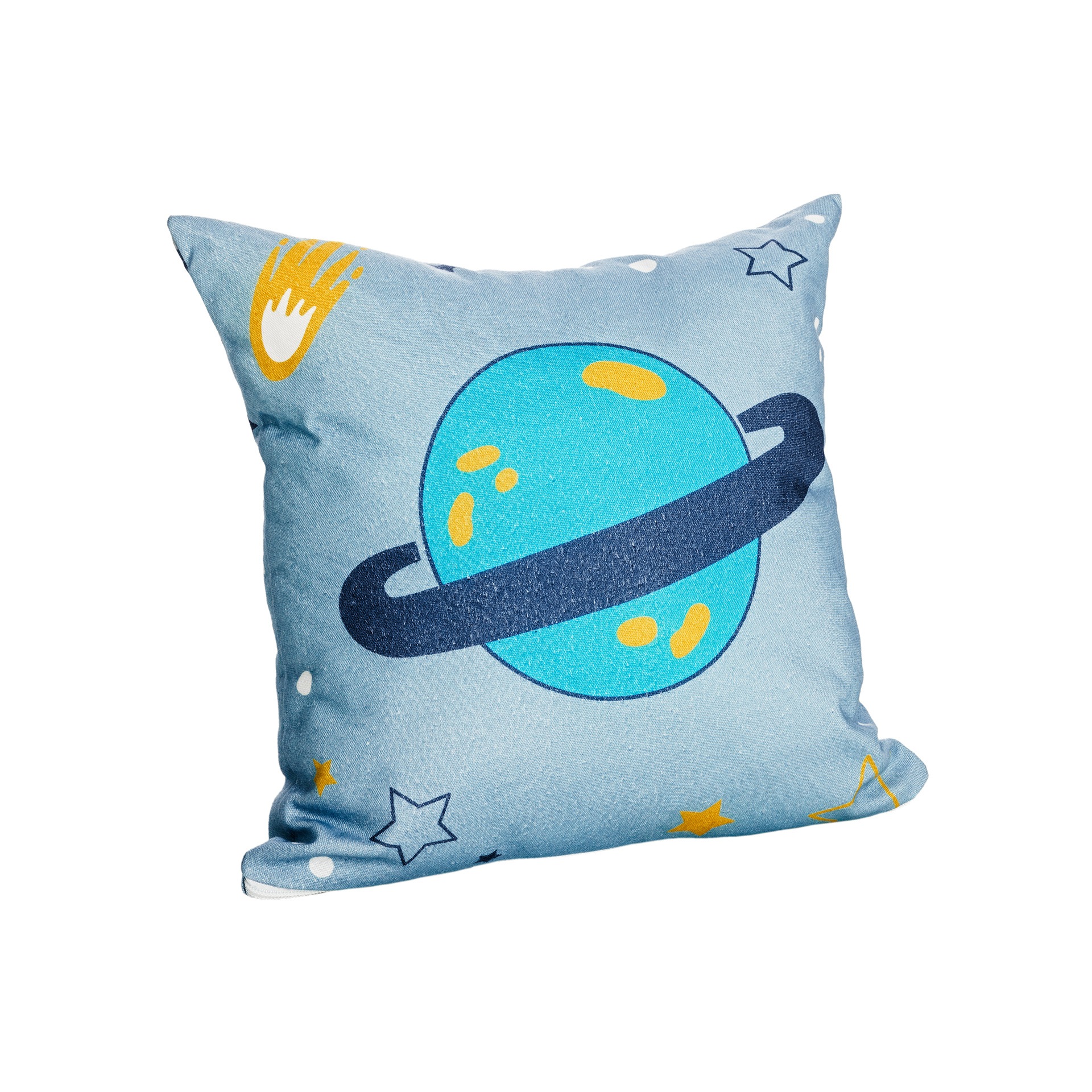 Paidi Partykissen Motiv Blauer Planet / Dinos im Weltall
