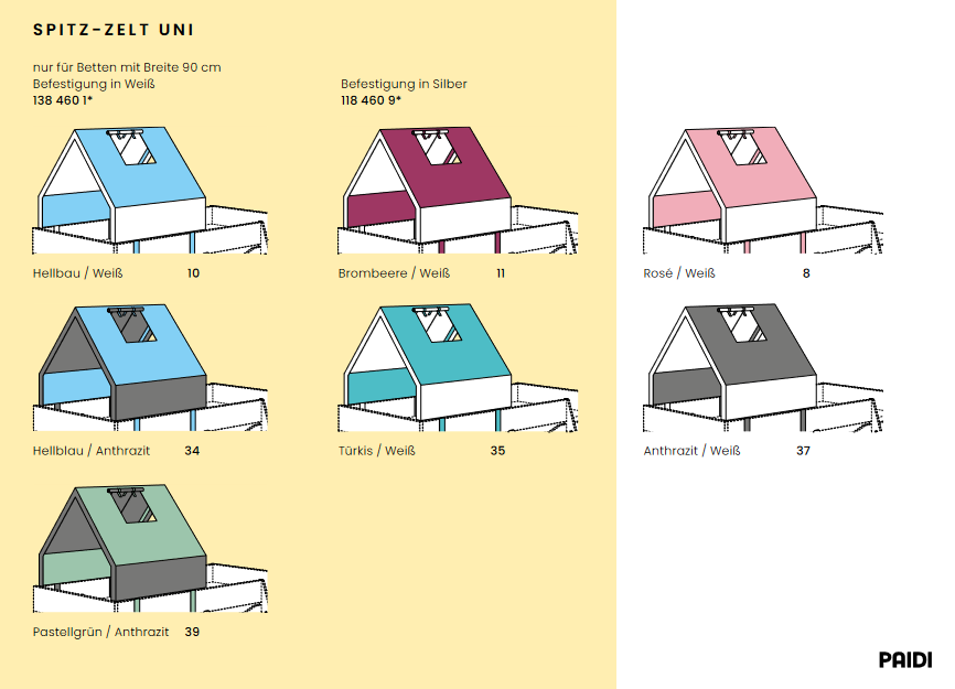 Paidi Spitz-Zelt Uni 