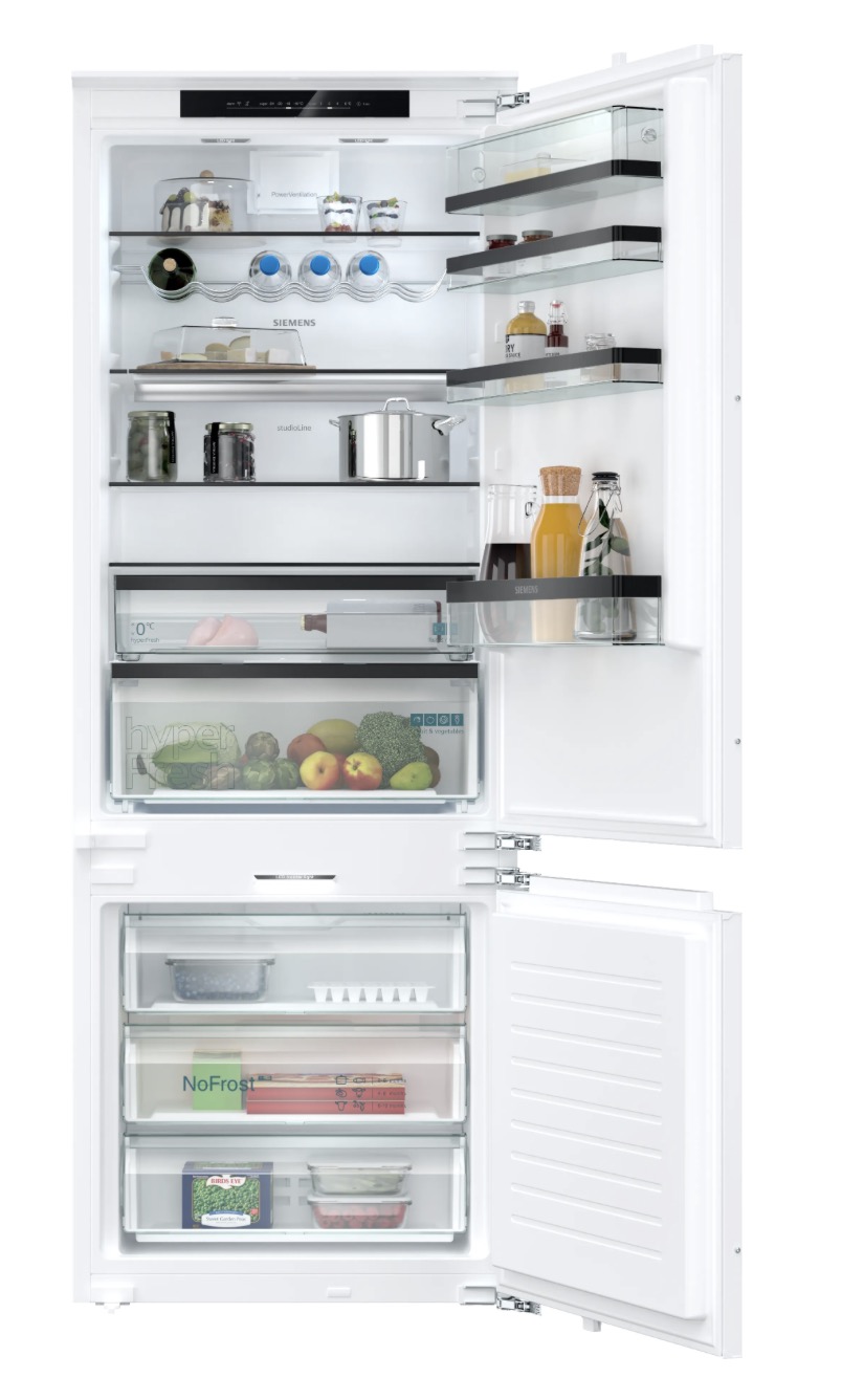 Siemens studioLine iQ500 Einbau-Kühl-Gefrier-Kombination mit Gefrierbereich unten 193.5 x 70.8 cm KB96NSDD0