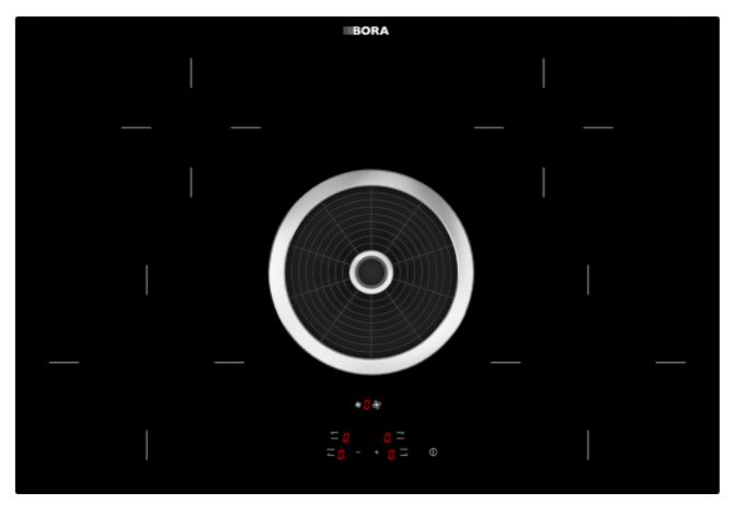 Bora BHA Basic Hyper-Kochfeld mit integriertem Kochfeldabzug - Abluft  
