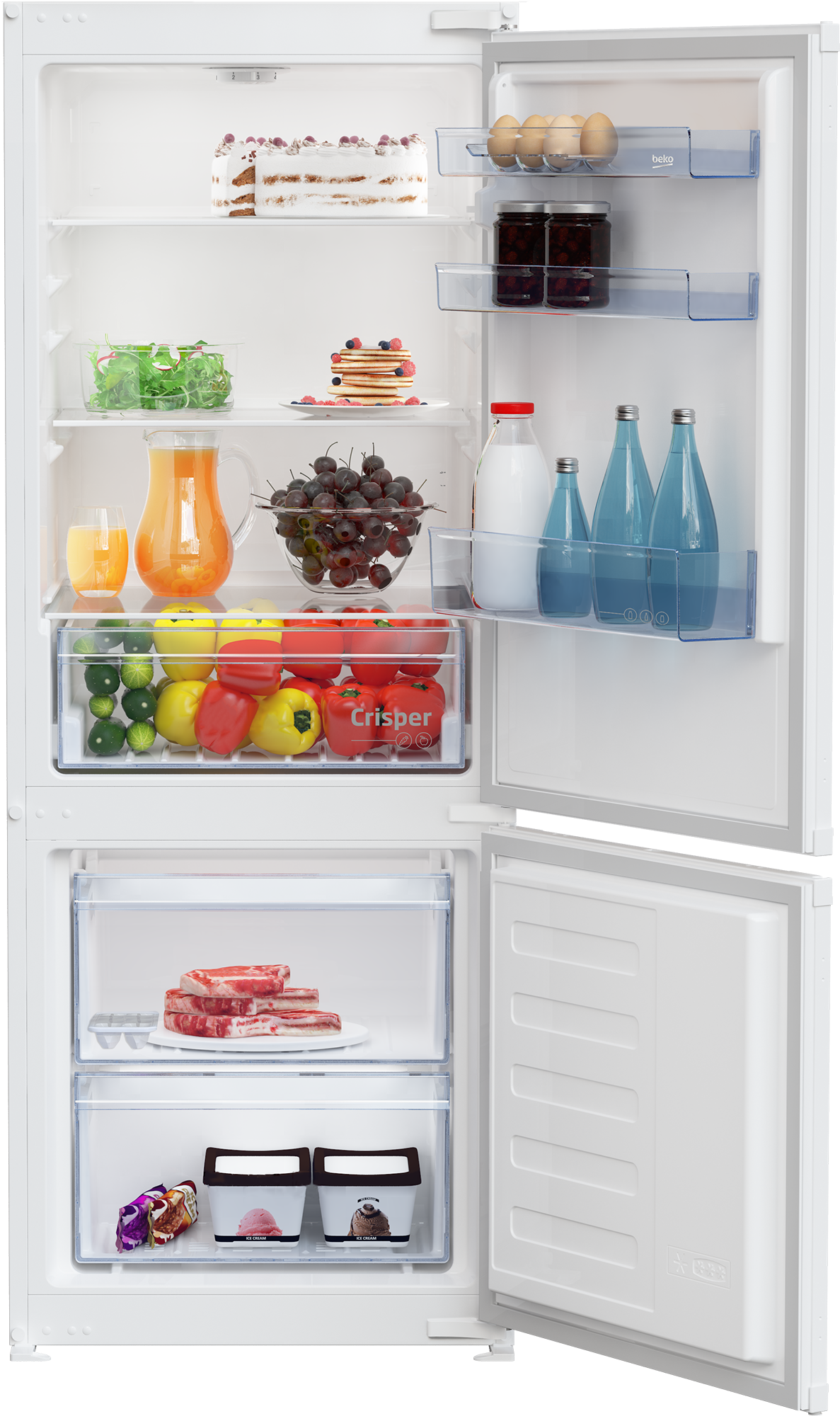 Beko Einbau-Kühl-Gefrierkombination BCSA240K4SN