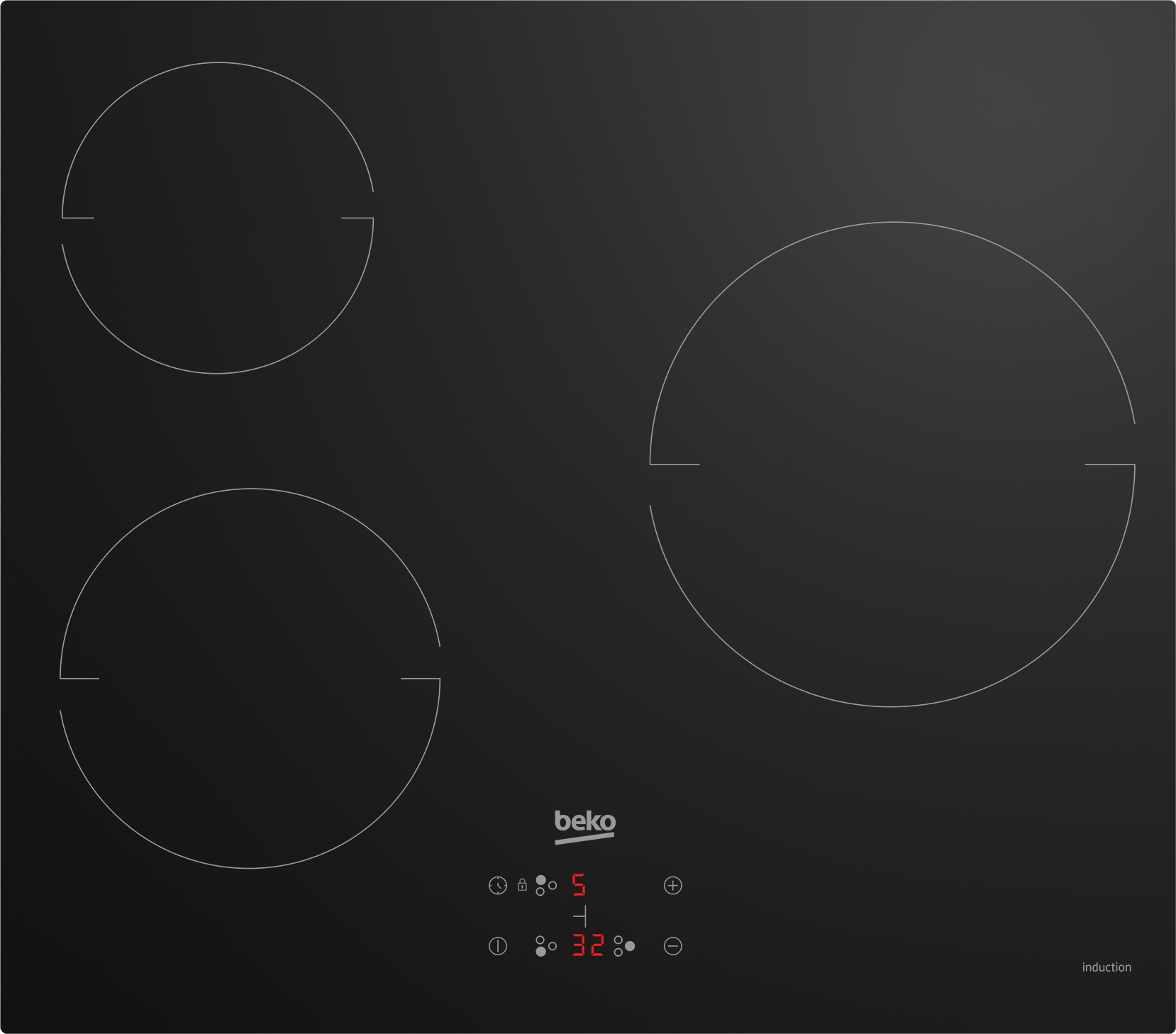 Beko Glaskeramik-Induktionskochfeld HII63400MT