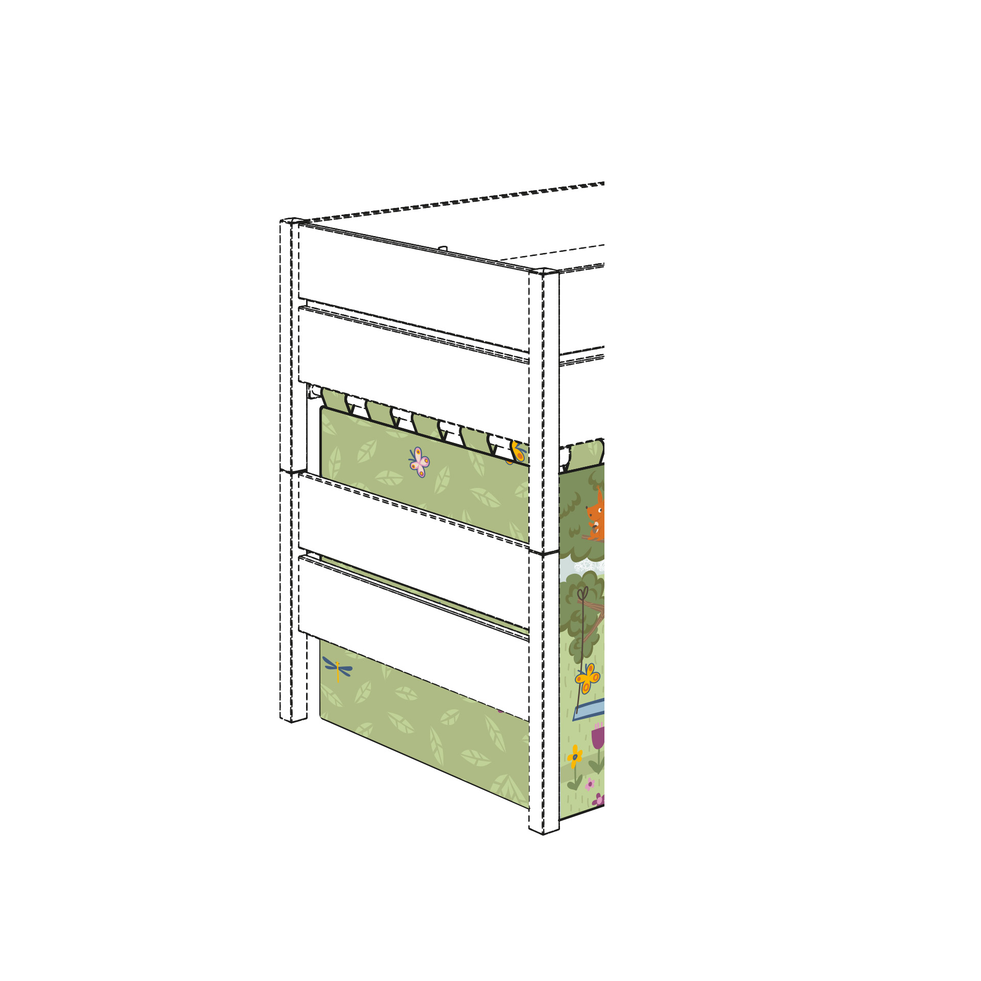 Paidi Einzelvorhang Motiv Petersilienweg 8 Allover 