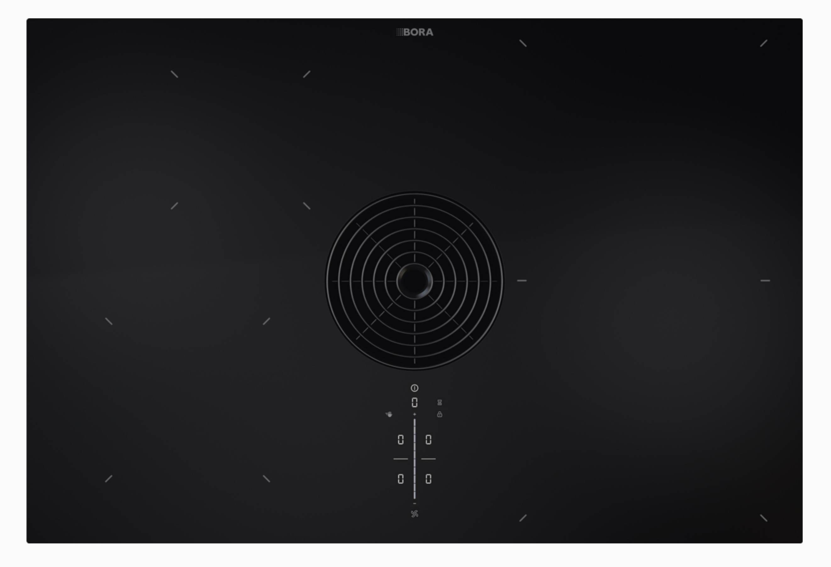 BORA PURMU M Pure Flächeninduktions-/Induktions-Kochfeld mit integriertem Kochfeldabzug, Umluft