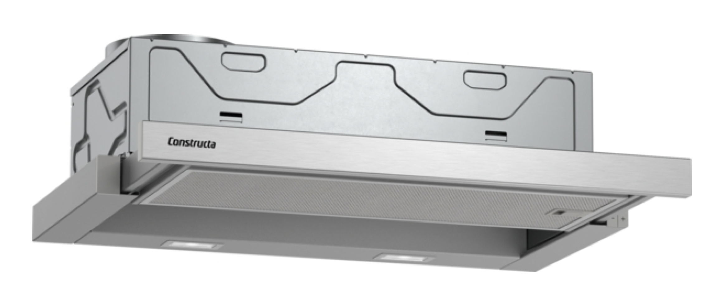 Constructa Flachschirmhaube 60 cm Silbermetallic CD30677