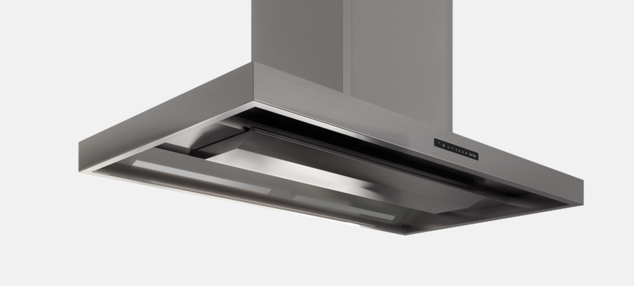 Berbel Inselhaube BIH 90 BL Blockline Schachtdekor Edelstahl 1003615