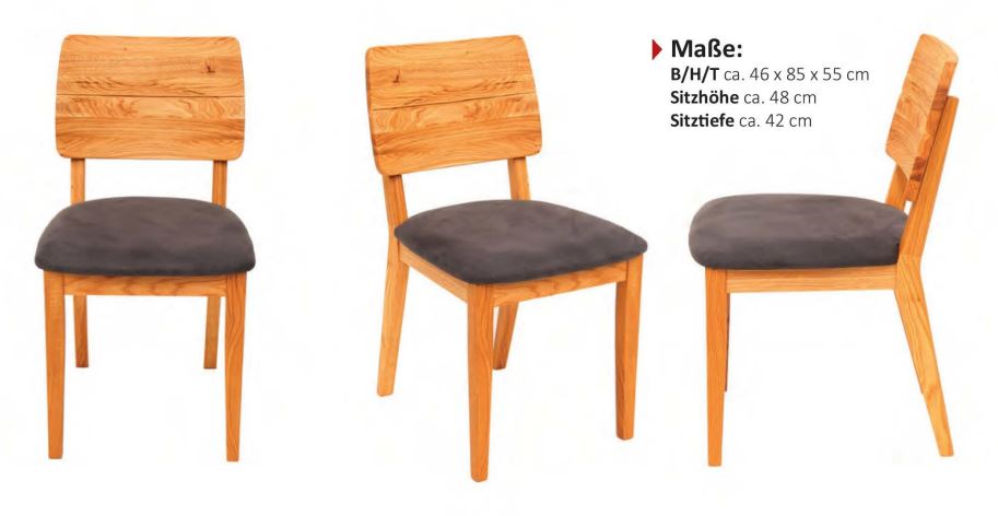Standard Massivholzstuhl Bergen 3