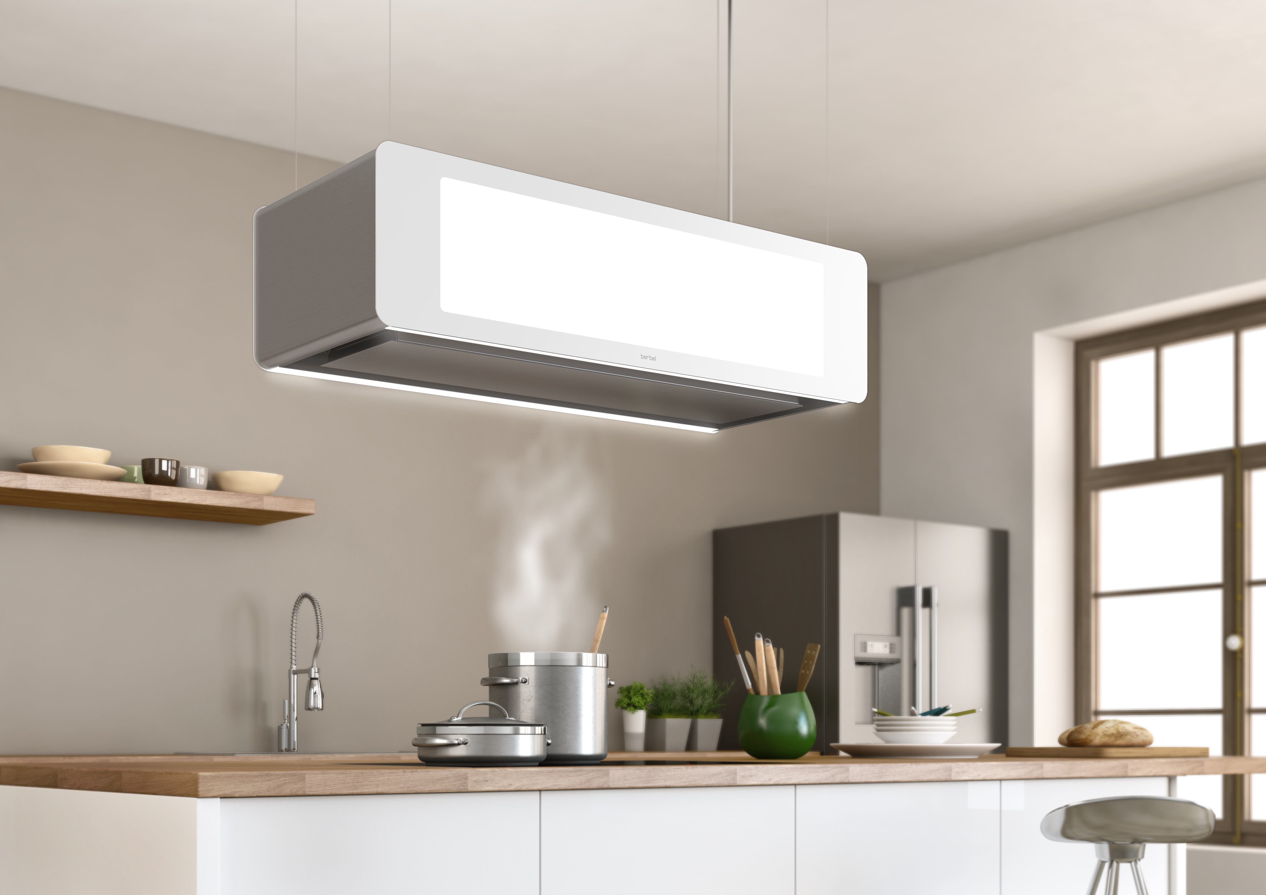 Berbel Inselhaube BIH 115 SKC Skyline Curve Weiß 1050007