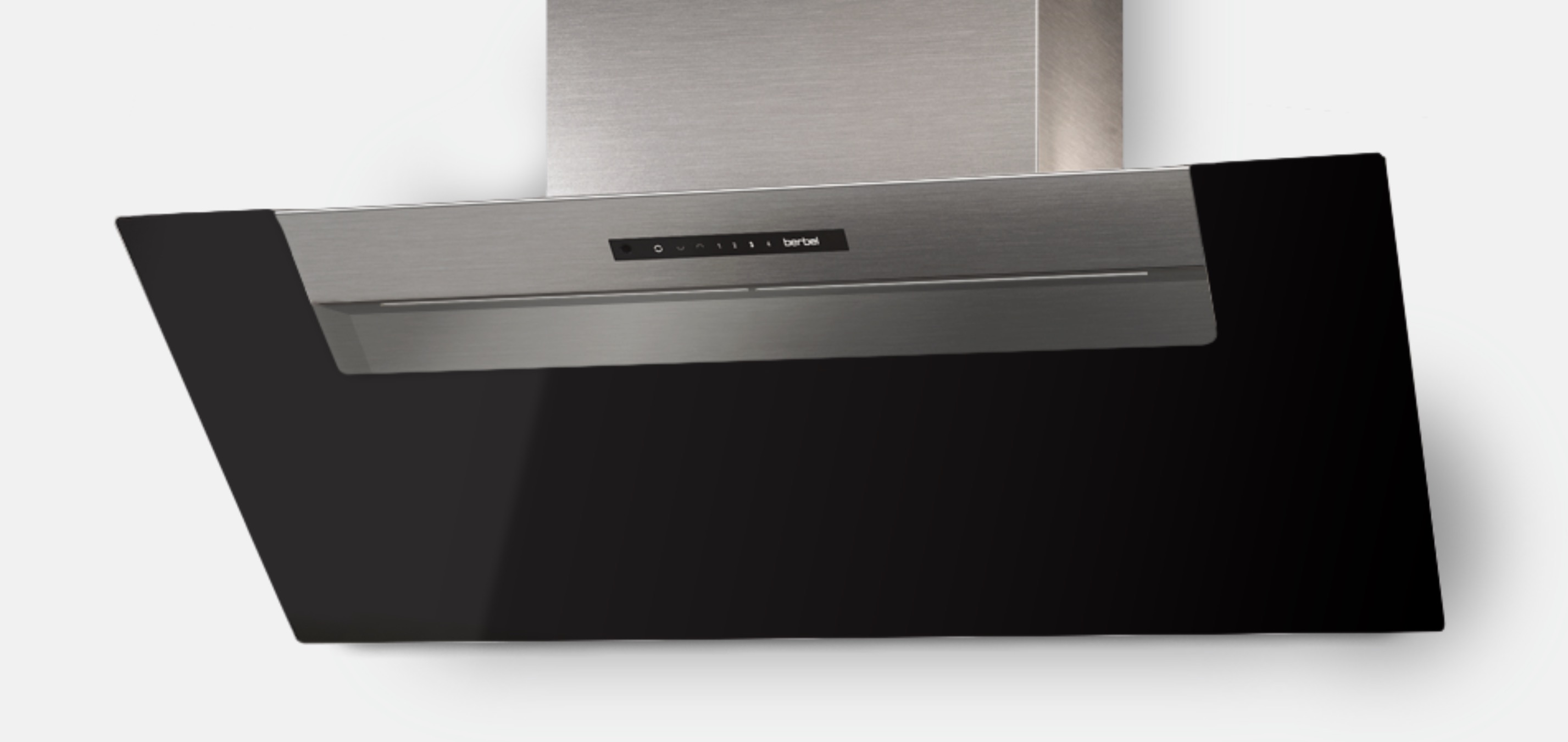 Berbel Kopffreihaube BKH 80 EG-B Umluft Ergoline Base Schwarz 1040250