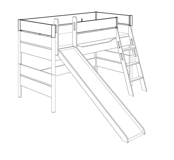 Paidi Absturzsicherung ringsum mit zwei Einstiegen Ylvie   
