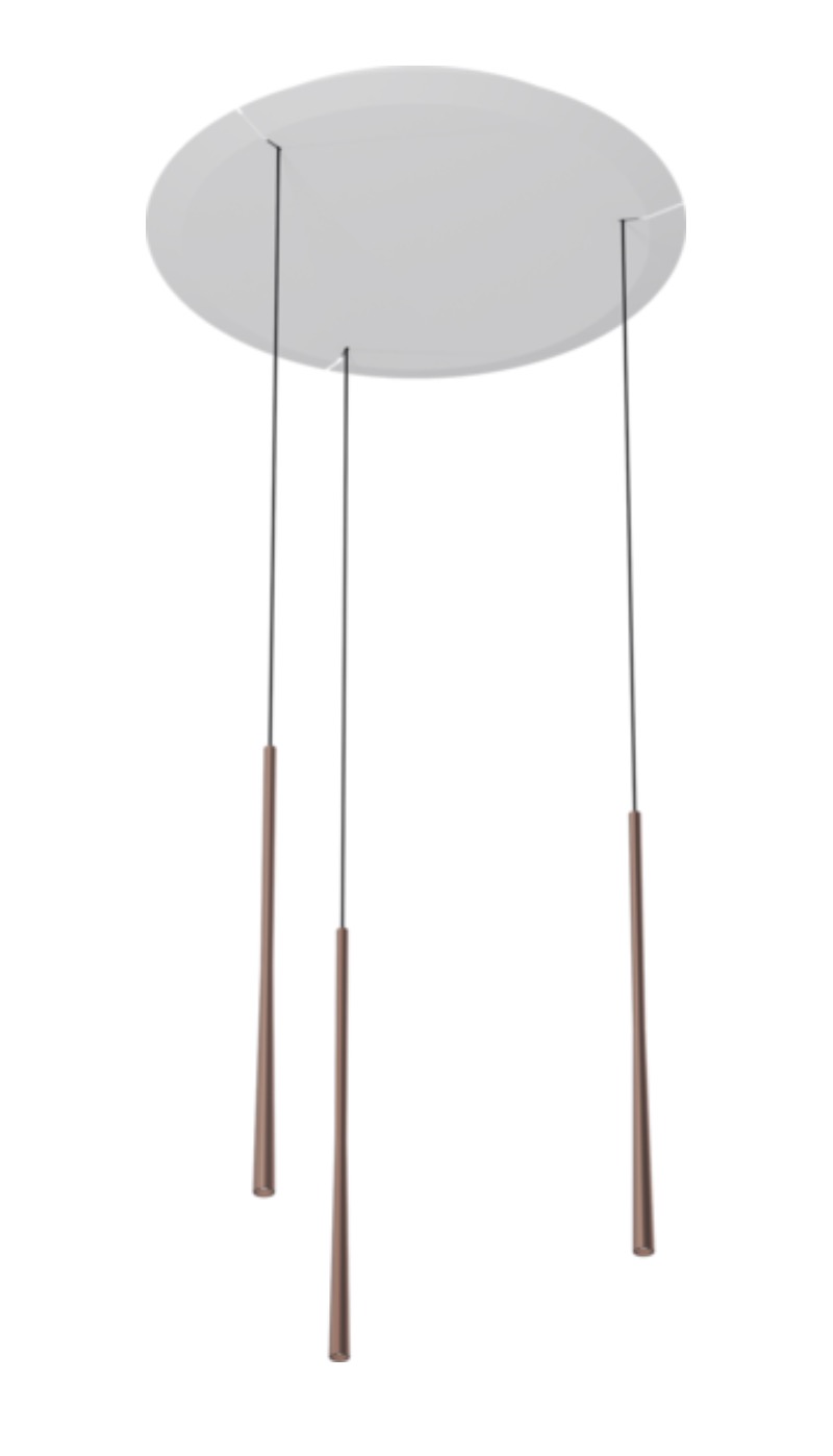 BORA LSZRG Stars Pendelleuchte 3-fach zirkular roségold