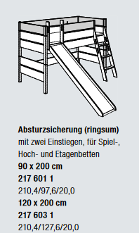 Paidi Absturzsicherung ringsum Kira 