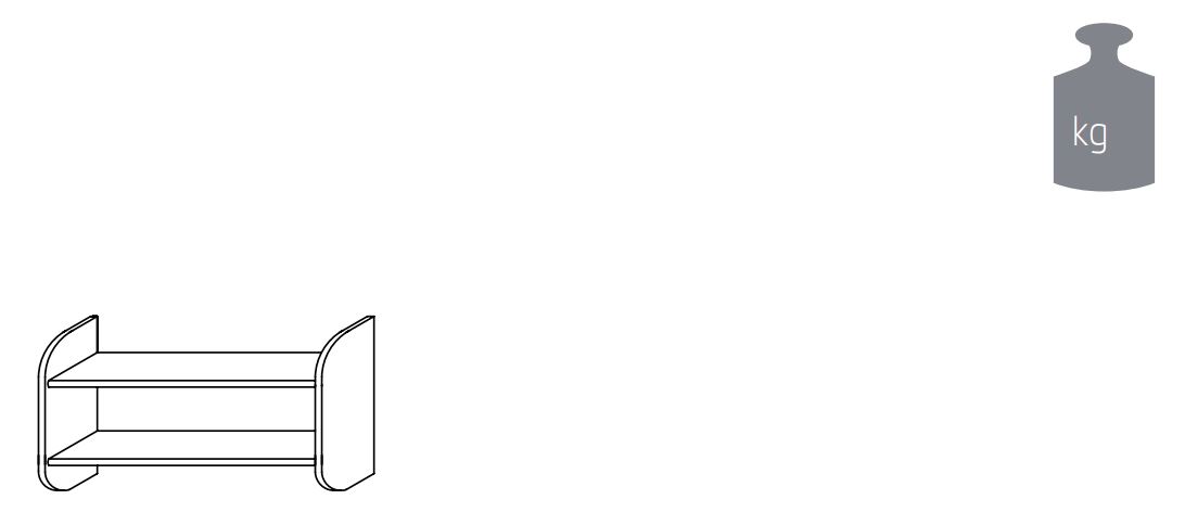 Rauch ORANGE Wandregal Kate 650J