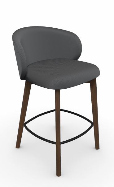 Connubia Calligaris Hocker TUKA CB1997 Gestell Buche Nuss