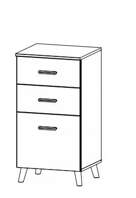 Rauch ORANGE Kommode Annett 6680