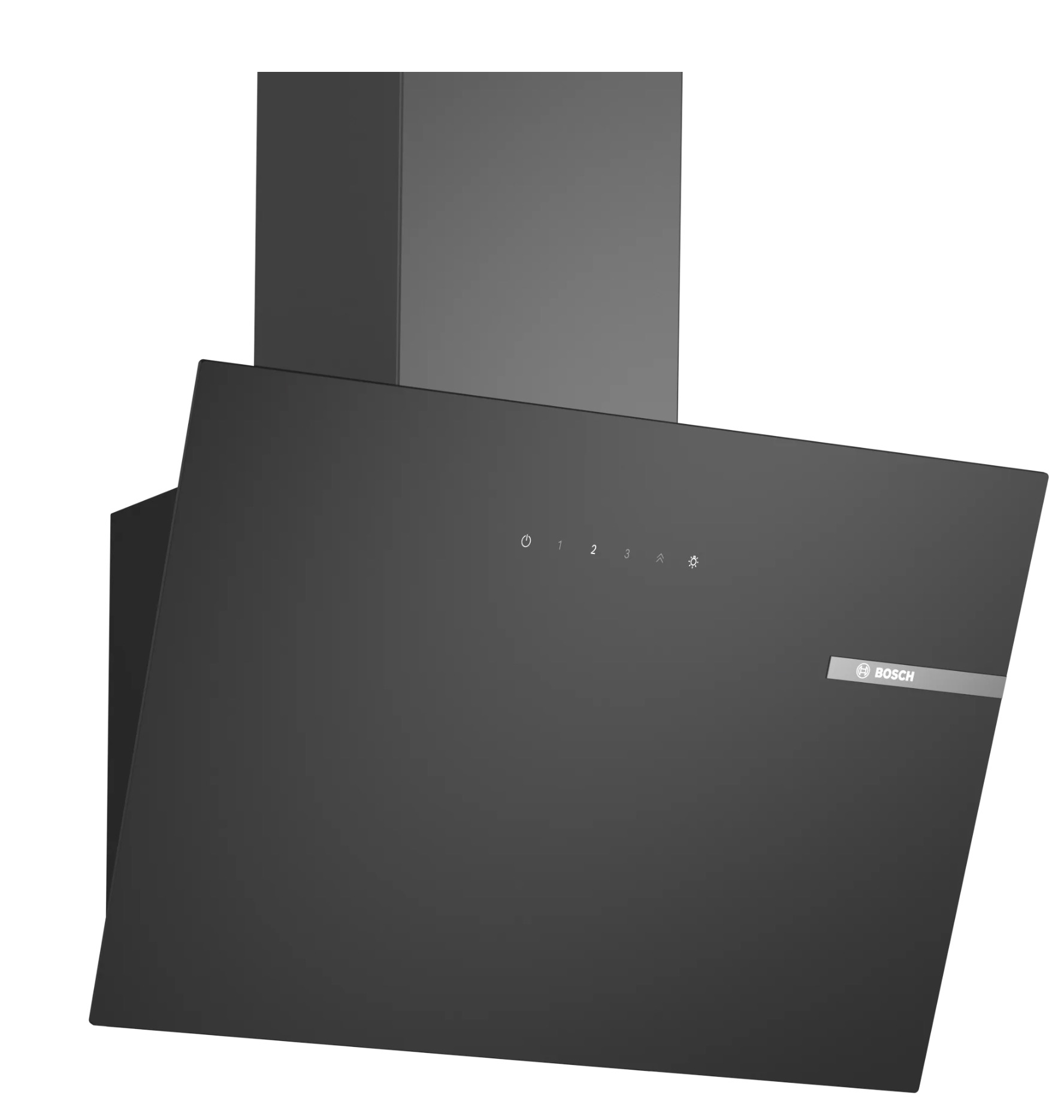 Bosch Serie | 2 Wandesse 60 cm Klarglas schwarz bedruckt DWK65DK60