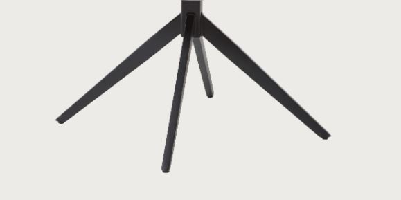 Stativgestell carbonfarbig, strukturgepulvert 