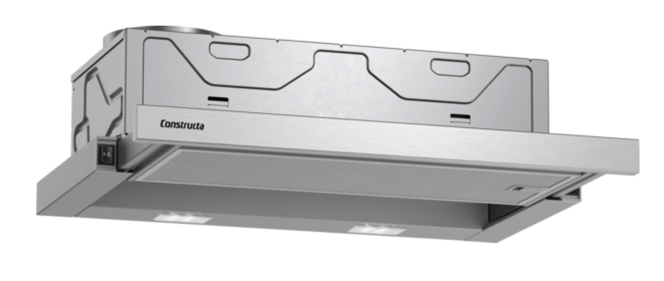 Constructa Flachschirmhaube 60 cm Silbermetallic CD30646