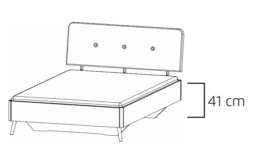 Rauch ORANGE Bett 140 x 200 cm Annett 8078