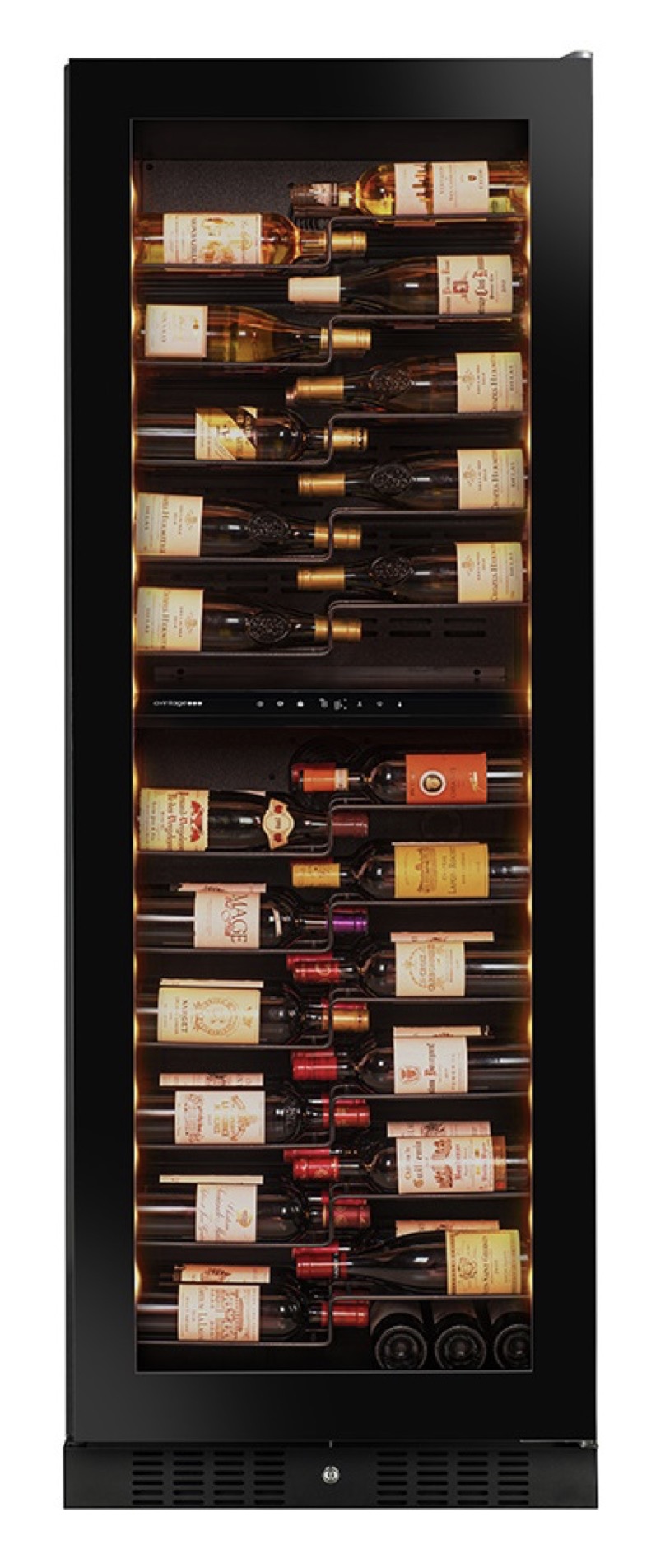 AVINTAGE Weinkühlschrank mit zwei Temperaturzonen 131 Flaschen GALLERY