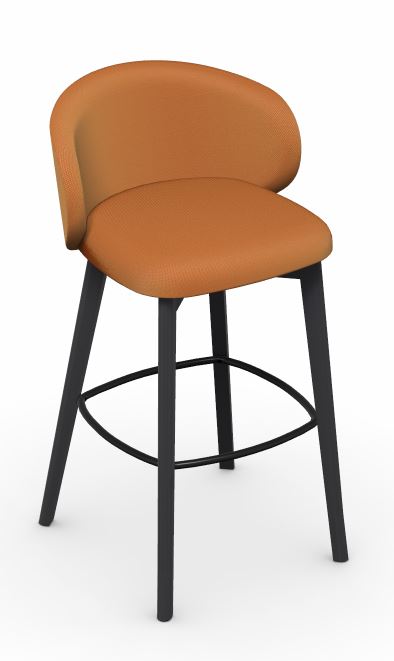 Connubia Calligaris Hocker TUKA CB1998 Gestell Buche Graphit