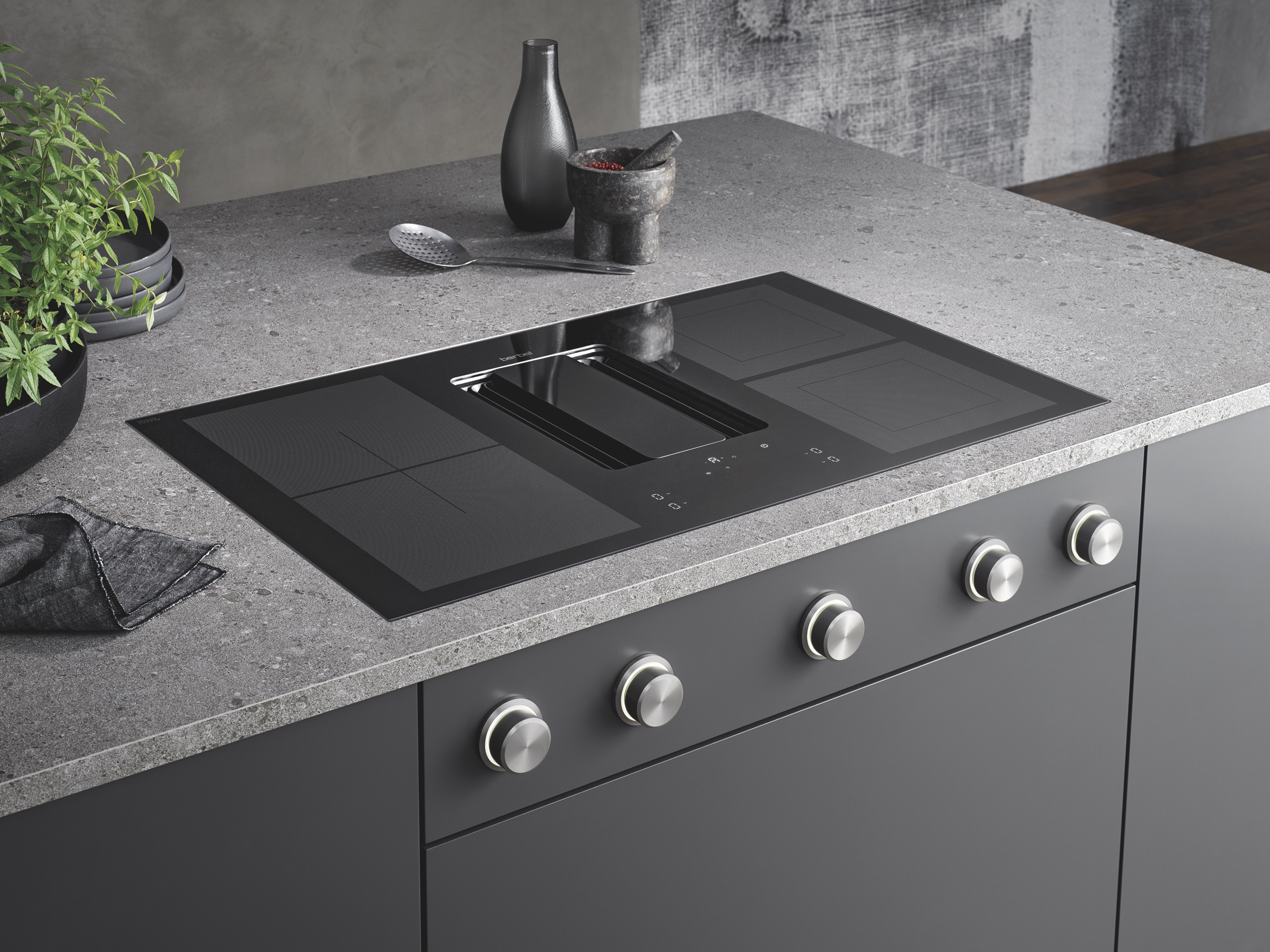 Berbel  Kochfeldabzug BKA 90 DLI Schwarz Downline Infinity 1100081