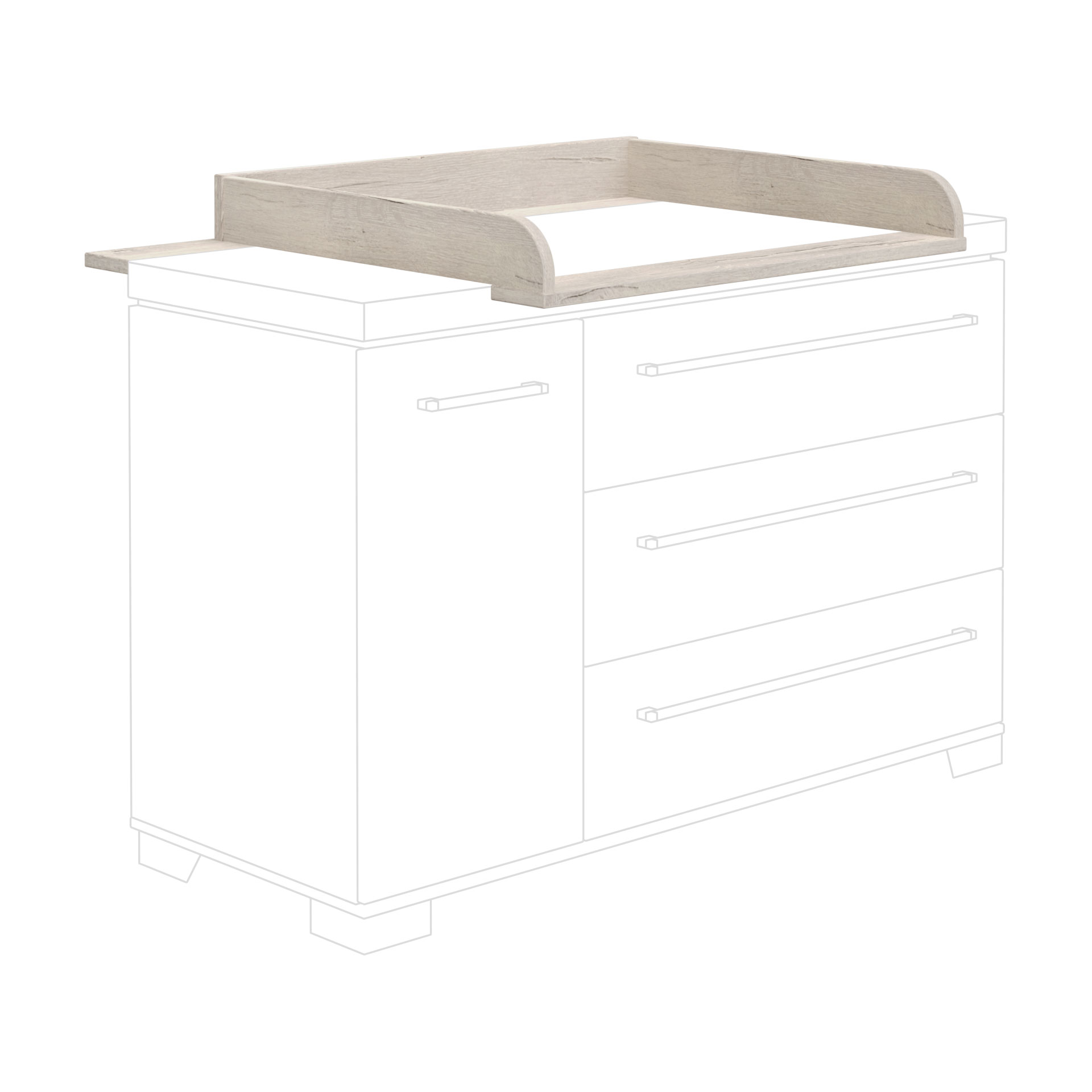 Paidi Wickelaufsatz Kira, Breite 135,3 cm 