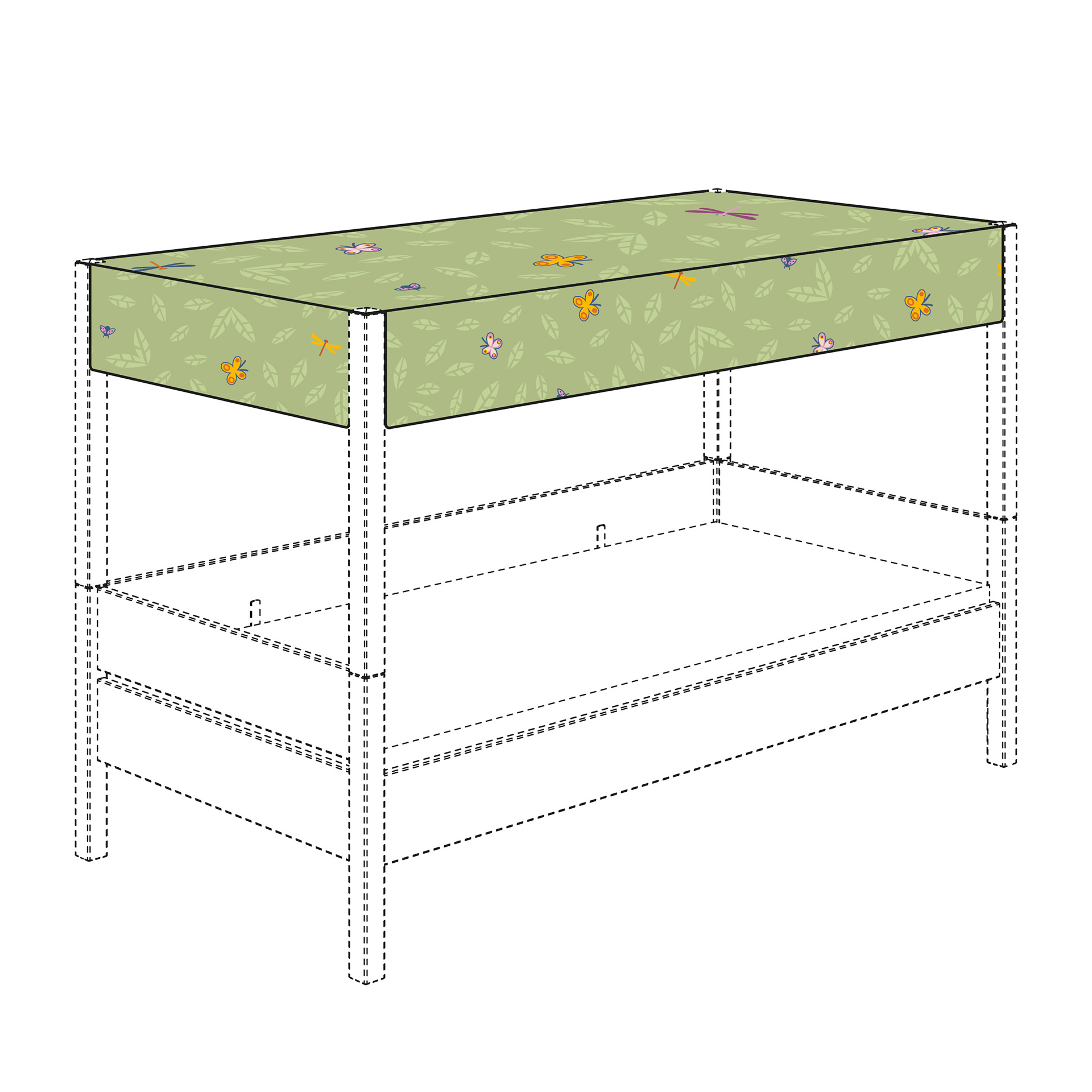 Paidi Baldachin-Himmel Motiv Petersilienweg 8 Allover 