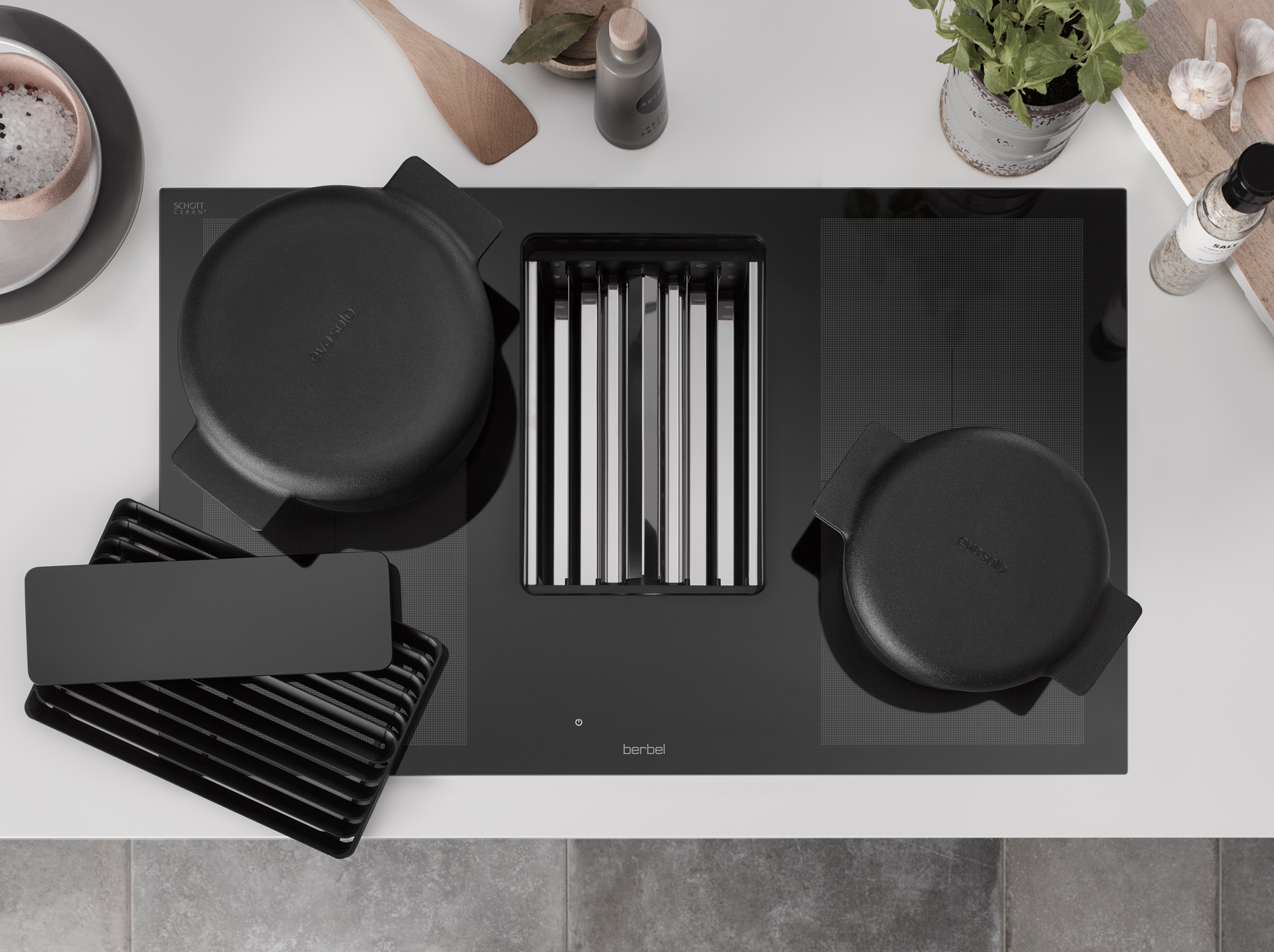 Berbel Kochfeldabzug BKA 83 DLP Schwarz Downline Performance 1100079