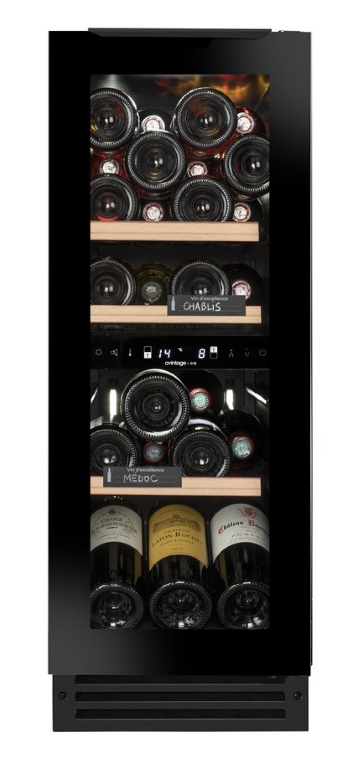 AVINTAGE Zwei-Zonen-Weinkühlschrank 25 Flaschen AVU27D82
